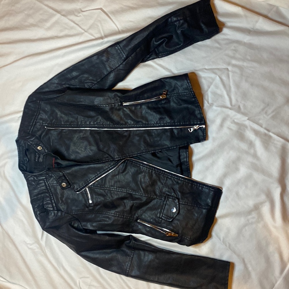 Faux leather jacket